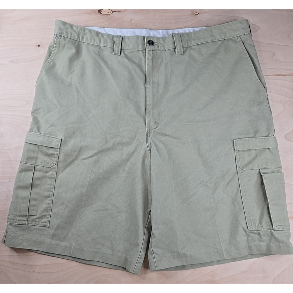 Dickies Cargo Shorts Mens Size 42 Khaki Tan Utility Workwear Uniform